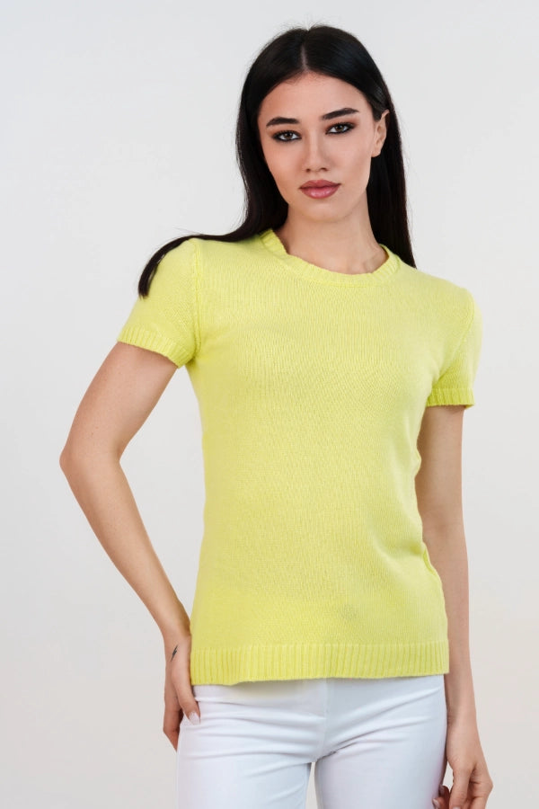 Twin set a trecce in cashmere blend con cardigan e t-shirt a rasato